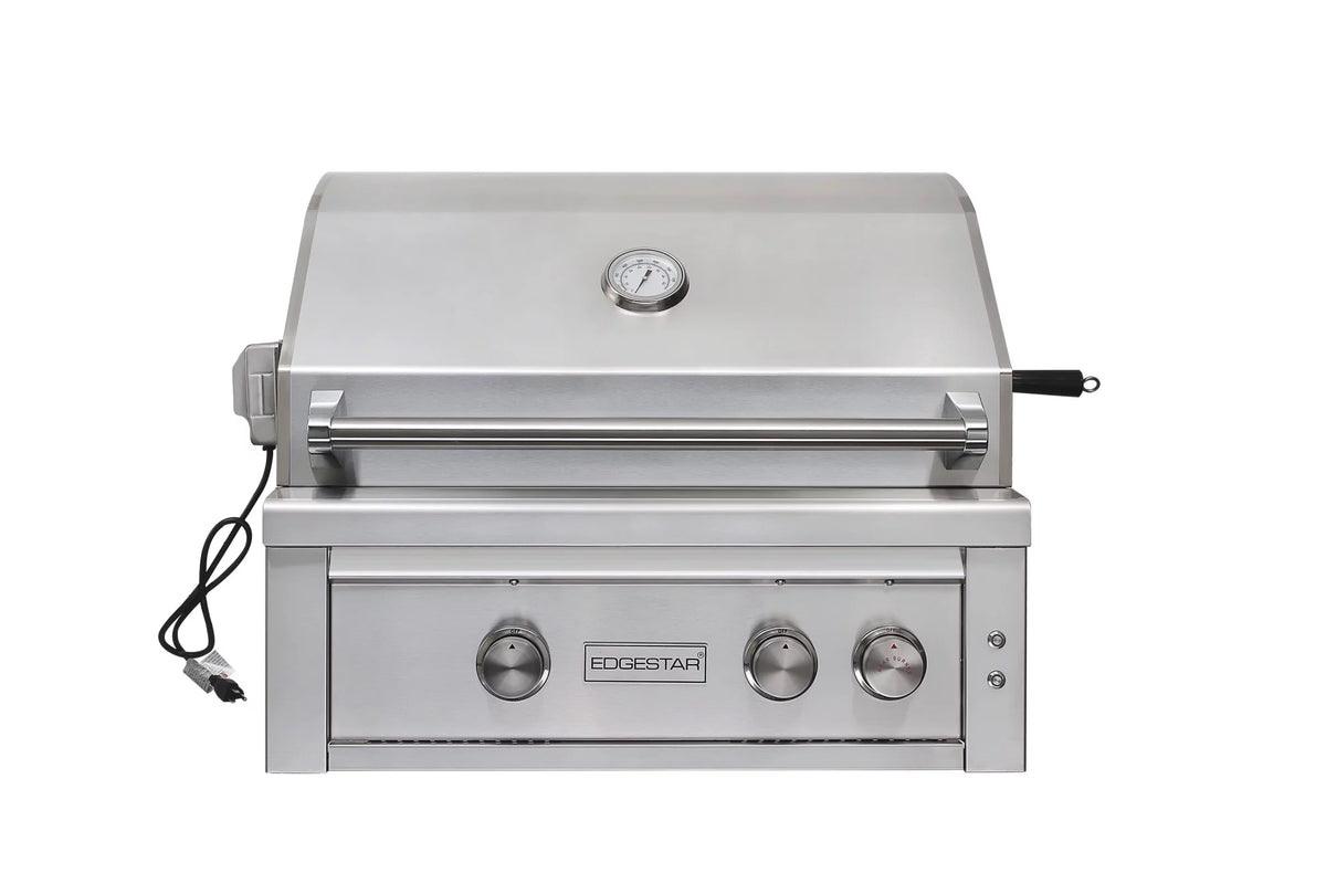 60000 BTU 30" Wide Natural Gas Built-In Grill Stainless Steel Y5325