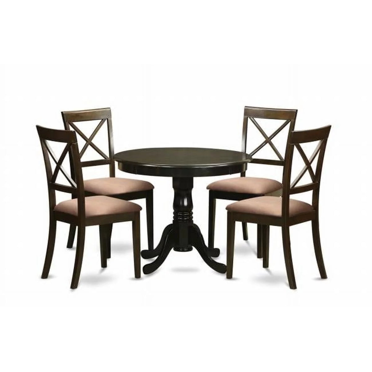 5 Piece Round Table and 4 Chairs Set E64199