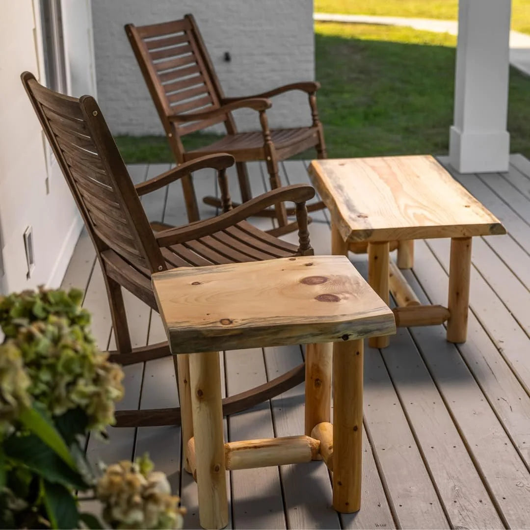 Rustic Pine & Cedar End Table L417709