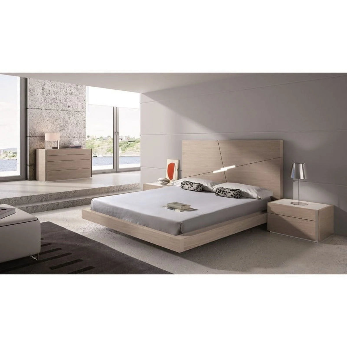 3-Piece King Bedroom Set Natural Oak X36767