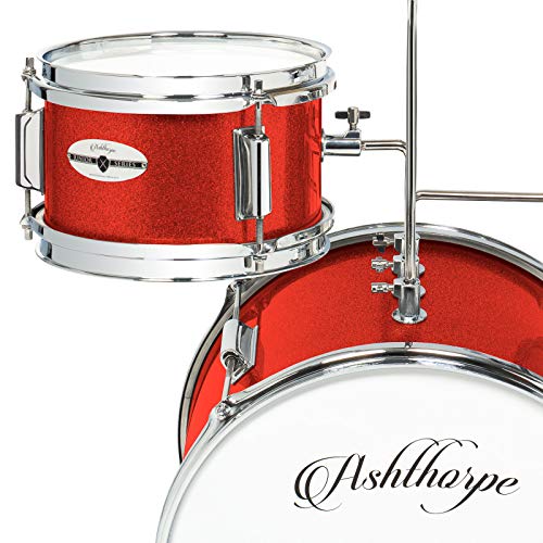 3-Piece Kids Drum Set with 14" Bass, Throne, Cymbal, Pedal & Drumsticks W4425