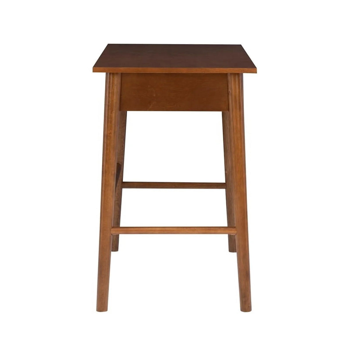 Mid-Century Wood/Metal Office Desk in Walnut Brown S3852