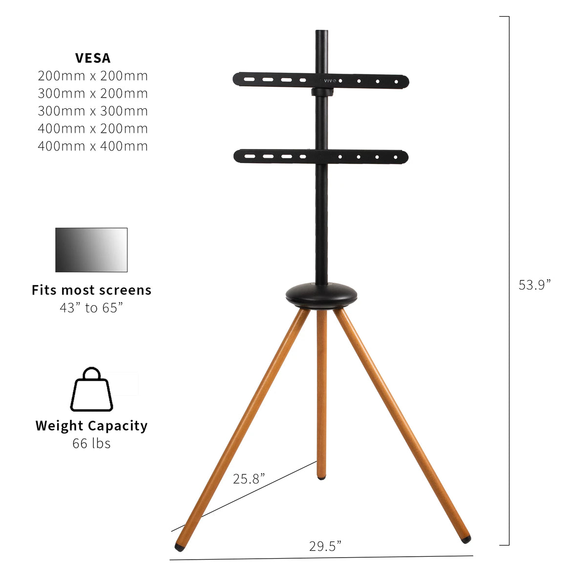 Foldable 43 to 65 inch TV Floor Stand H3039