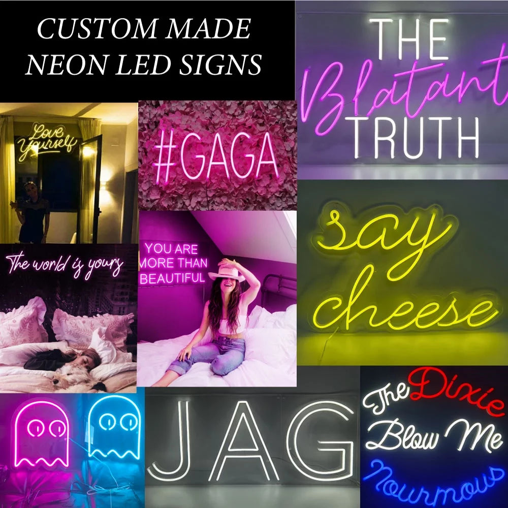 Multi Colored LED Neon Sign 20 x 37 inches with Dimmer N5314