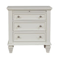 3-drawer Nightstand Cream White E440