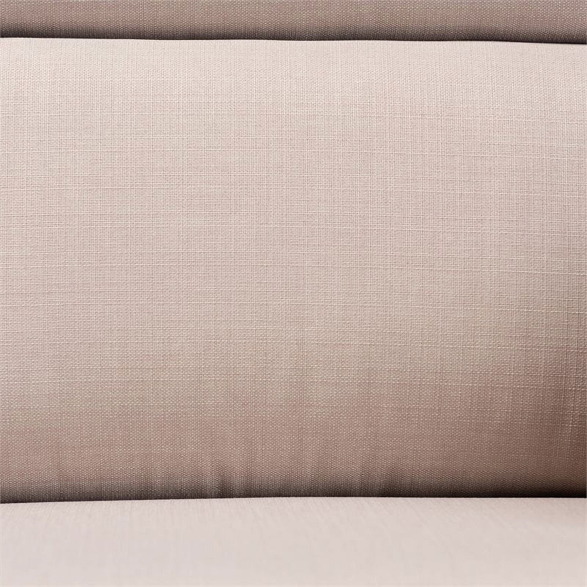 Modern Wood Fabric 3-Seater Sofa in Taupe Walnut Brown J70610