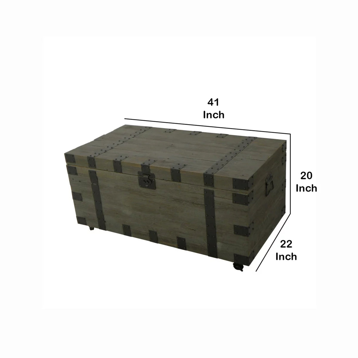 41 Inch Storage Accent Coffee Table S830