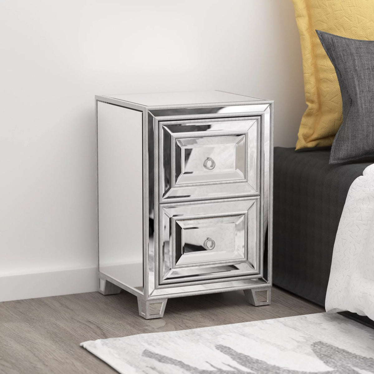 Mirrored Nightstand M753