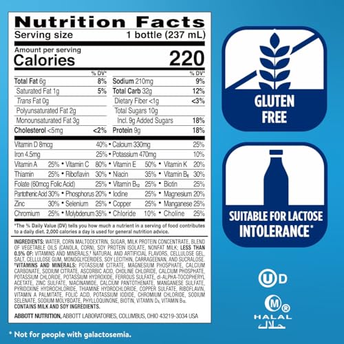 Dark Chocolate Nutrition Shake 9g Protein 8 fl oz 24 Pack V2542