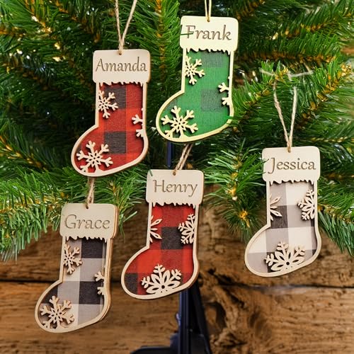 Wooden Christmas Tree Ornament F974