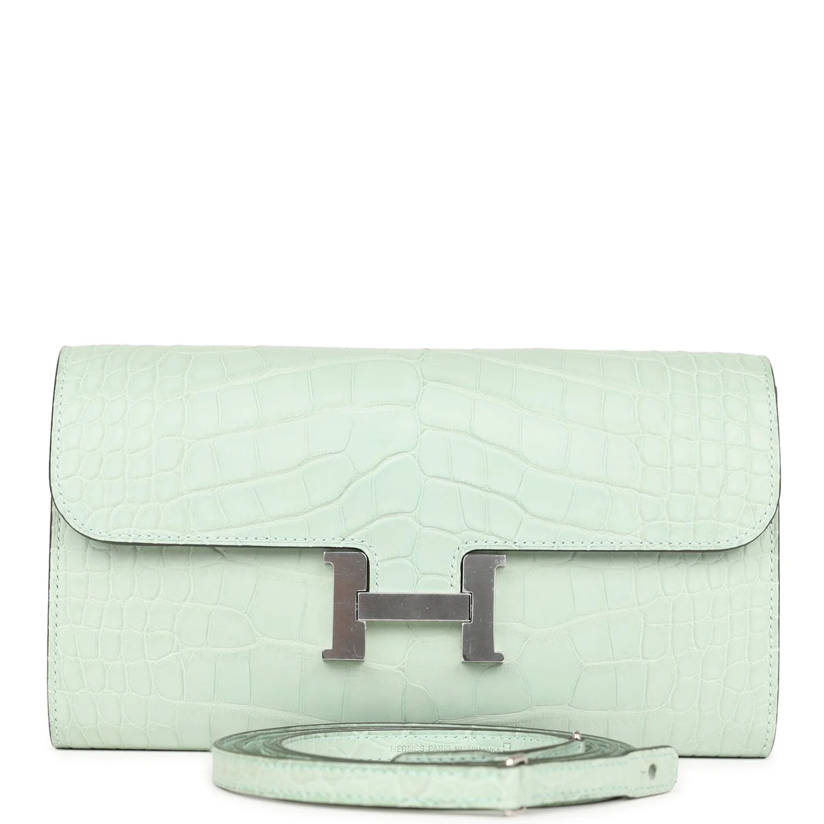 Vert D'eau Matte Alligator Wallet X4746