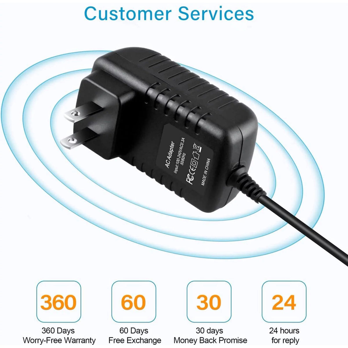 AC/DC Adapter Power Supply Cord N589