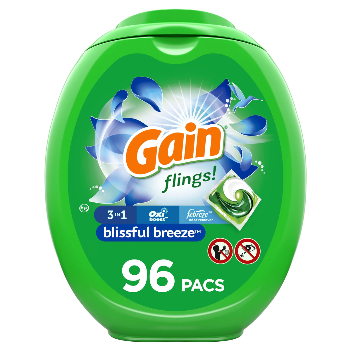 96 Count Laundry Detergent Pacs K2864