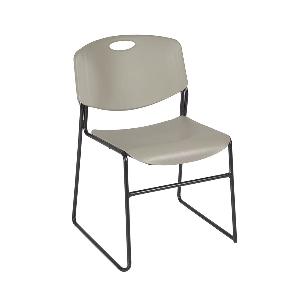 42" Square Breakroom Table and 4 Stack Chairs C7552