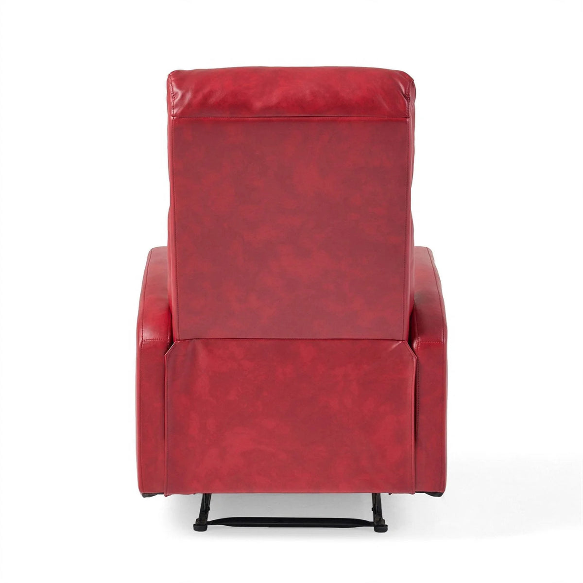 Ox Blood Red Faux Leather Recliner R3451