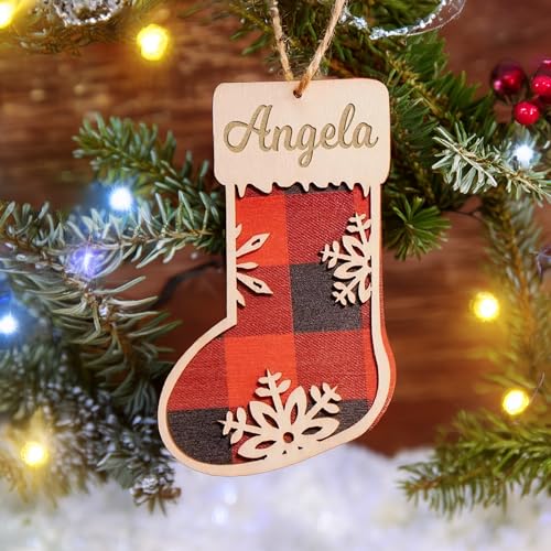 Wooden Christmas Tree Ornament F974