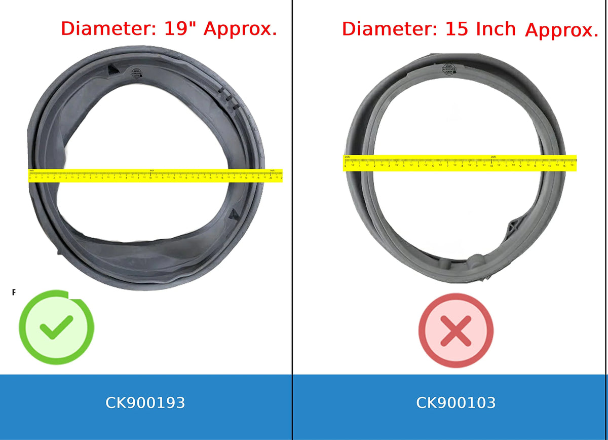 Washer Bellow Door Boot Seal 19" Diameter H2292