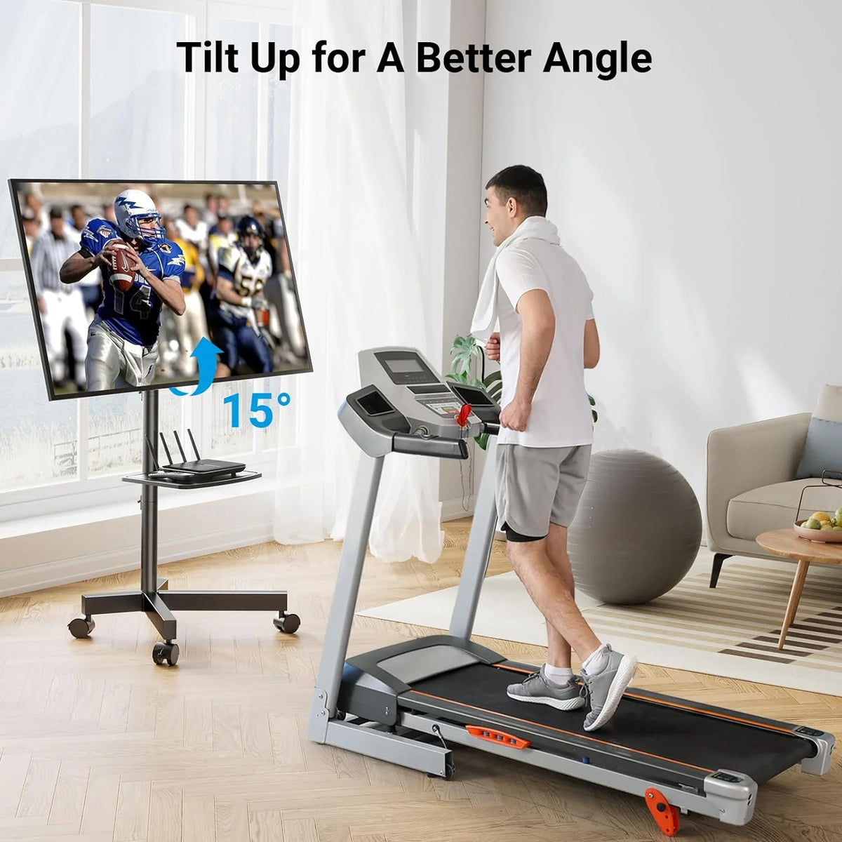 Rolling Floor TV Stand for 23-60" TV R782