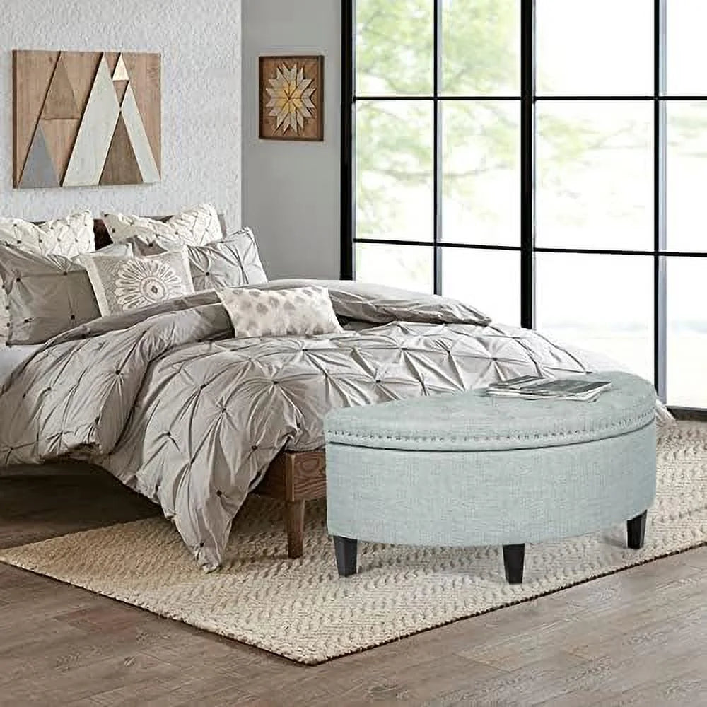 PU Leather Tufted Ottoman Bench N589507