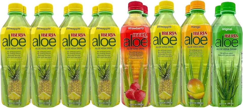 Aloe Vera Drink with Pure Aloe Pulp Pack of 16 N84518