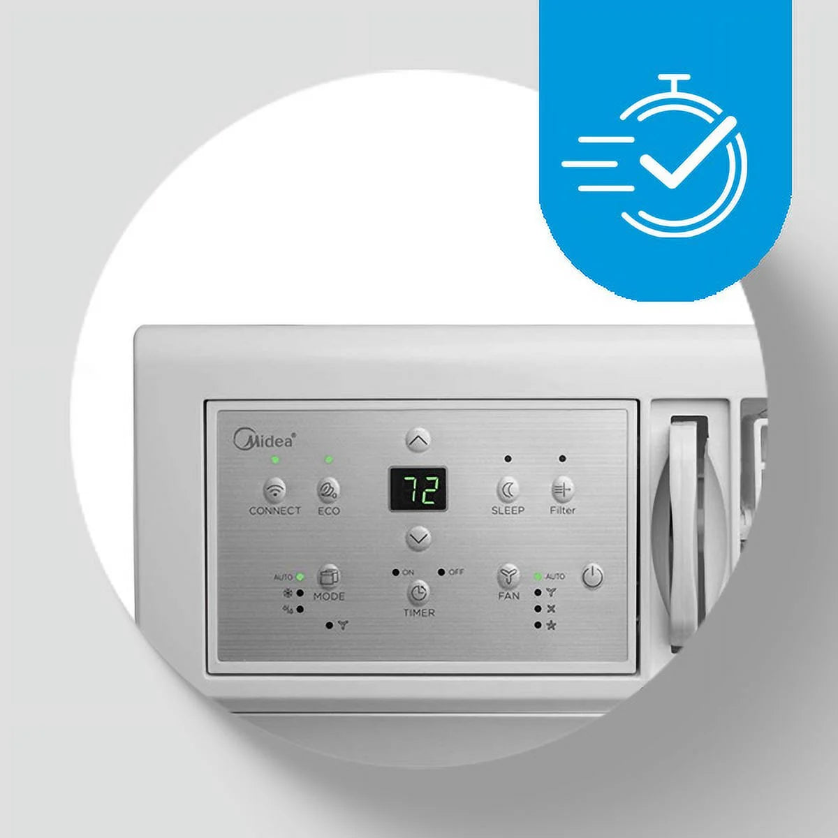 25000 BTU Air Conditioner with Remote Control & LED Display Y4302