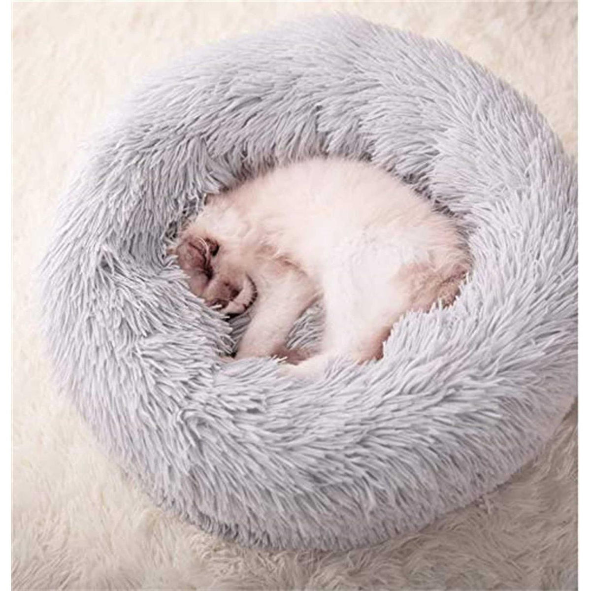 Washable Soft Plush Donut Cat and Dog Bed L40670