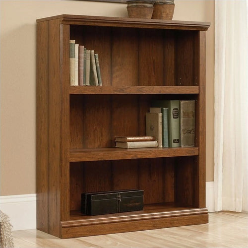 3 Shelf Wood Bookcase Set of 2 M373216
