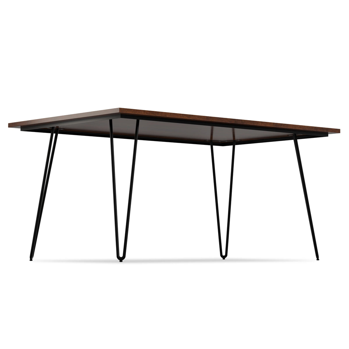 Solid Mango Wood and Metal 66 inch x 40 inch Rectangle Dining Table H28623