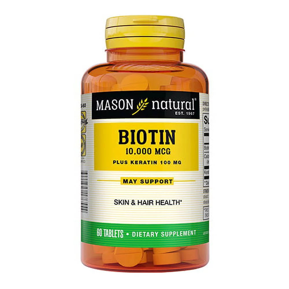 Biotin Plus Keratin 10,000 Mcg Tablets 6 Pack A76064