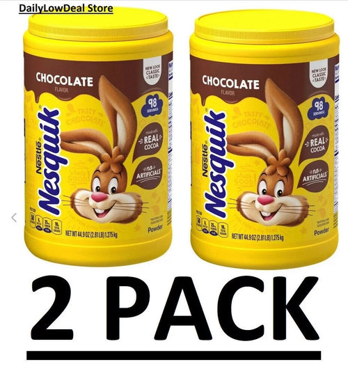 2 Pack Chocolate Powder Drink Mix 44.9 oz Y6460