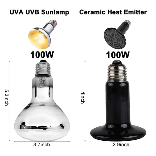 15inch Dual Reptile Light Fixture Max 150W H558