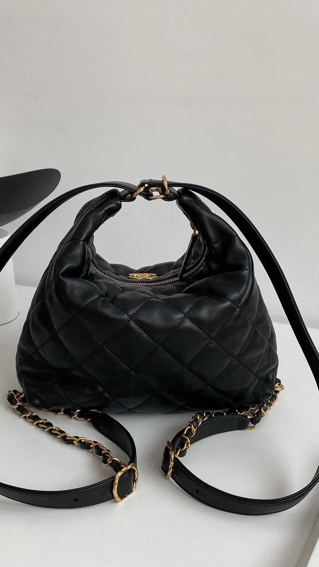 Black Hobo Bag P1658