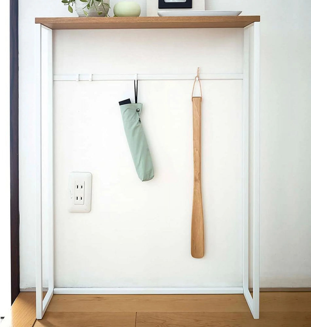 Slim Narrow Metal and Wood Console Table Z112608