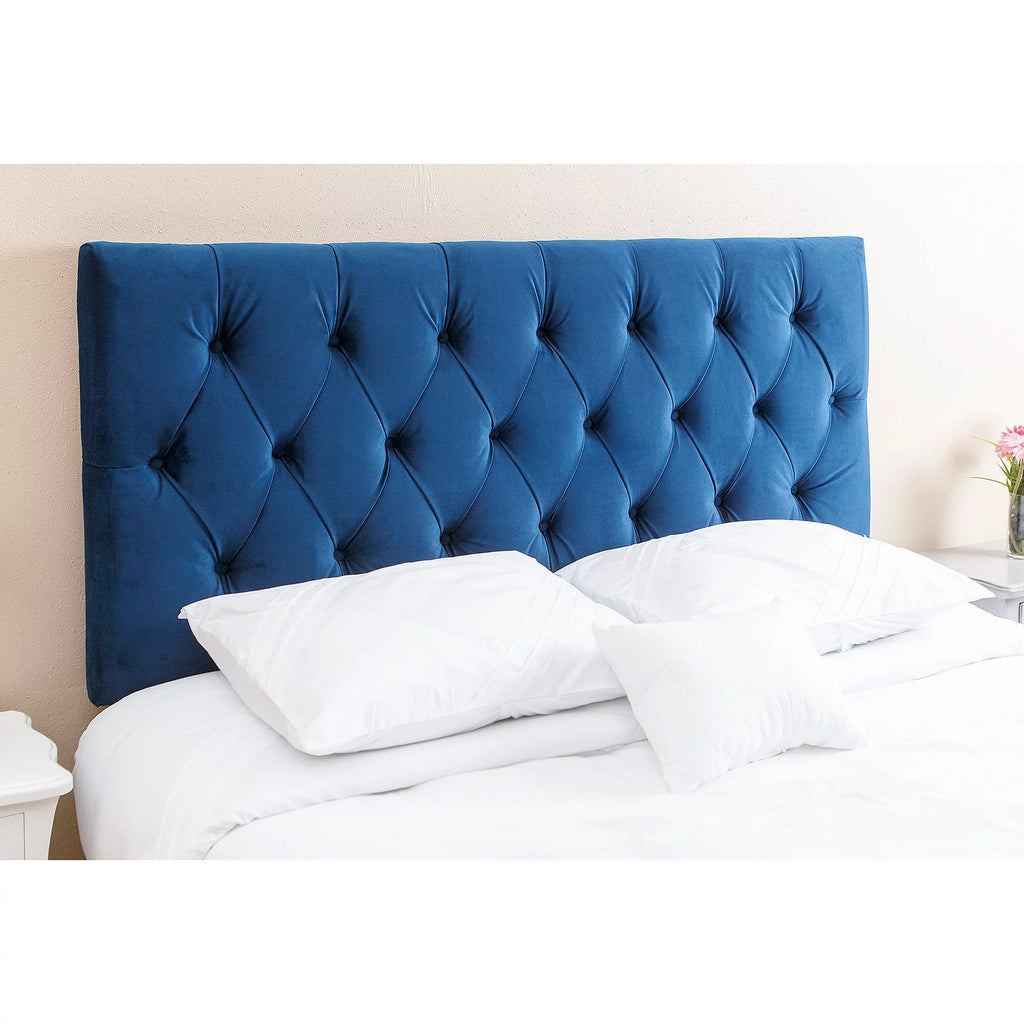 Velvet Upholstered Headboard Full/Queen Gray M524065