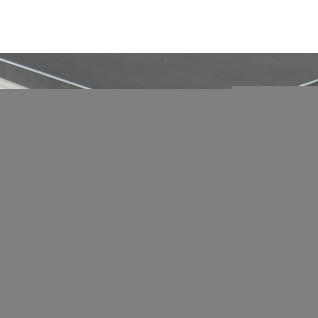 78" Dining Table with Leaf White and Grey S131