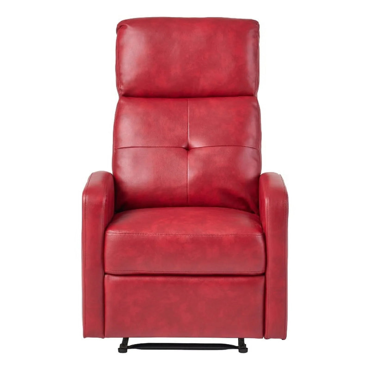 Ox Blood Red Faux Leather Recliner R3451