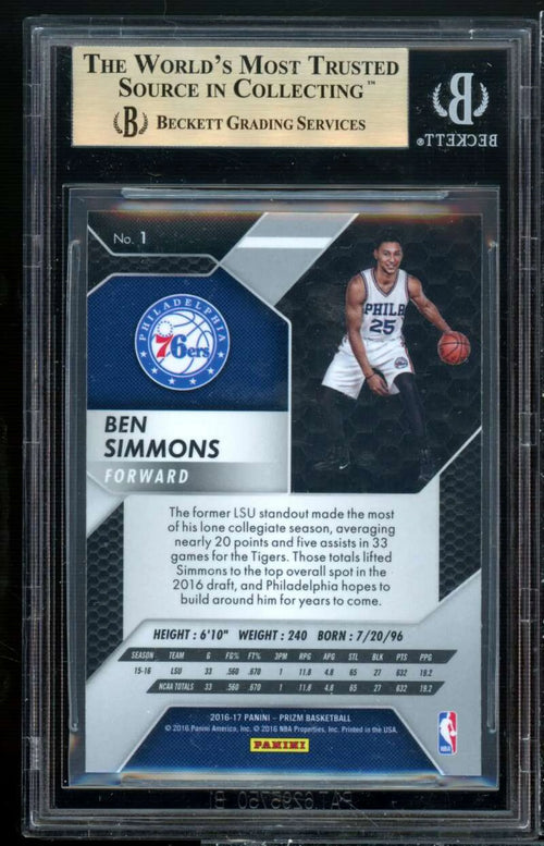 2016-17 Panini Prizm Rookie Card BGS 9.5 X25602
