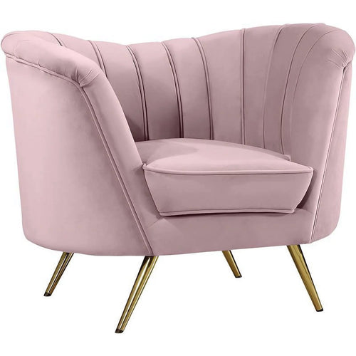 2-Piece Velvet Accent Chair & Sofa Set S762
