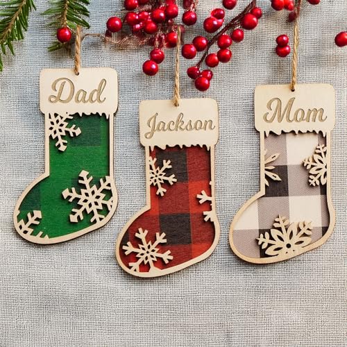 Wooden Christmas Tree Ornament F974