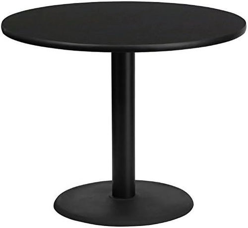 36'' Round Mahogany Laminate Table Top with 24'' Round Table Height Base L8534
