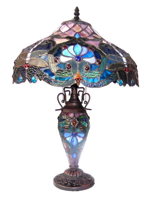 3 Light Victorian Double Lit Table Lamp O8873