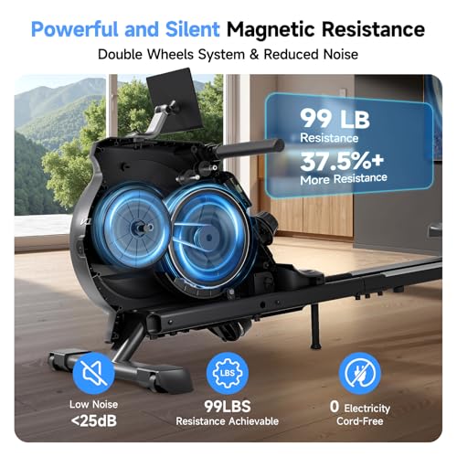 350 LB Capacity 16-Level Magnetic Foldable Rowing Machine B54852