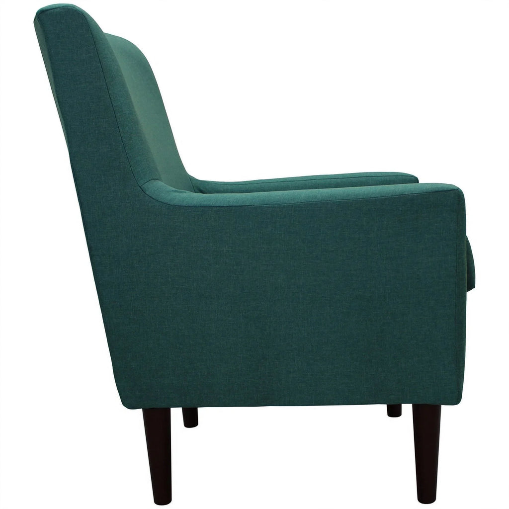 Traditional Fabric Arm Chair in Caribbean Teal Blue E824