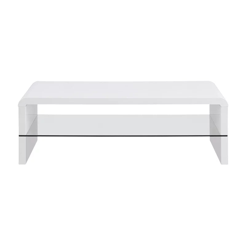 White High Gloss Wood Coffee Table U58713