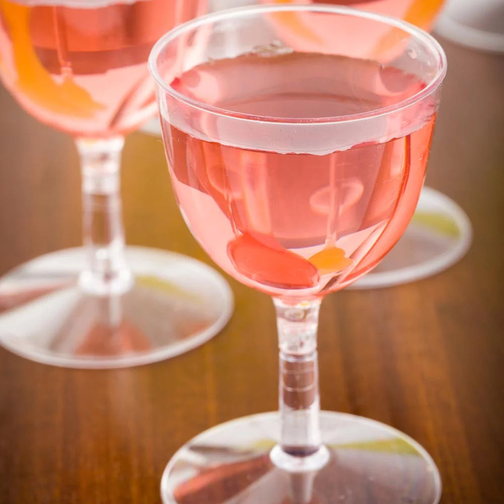 2 oz Clear Plastic Mini Wine Goblet 100 Count K814655