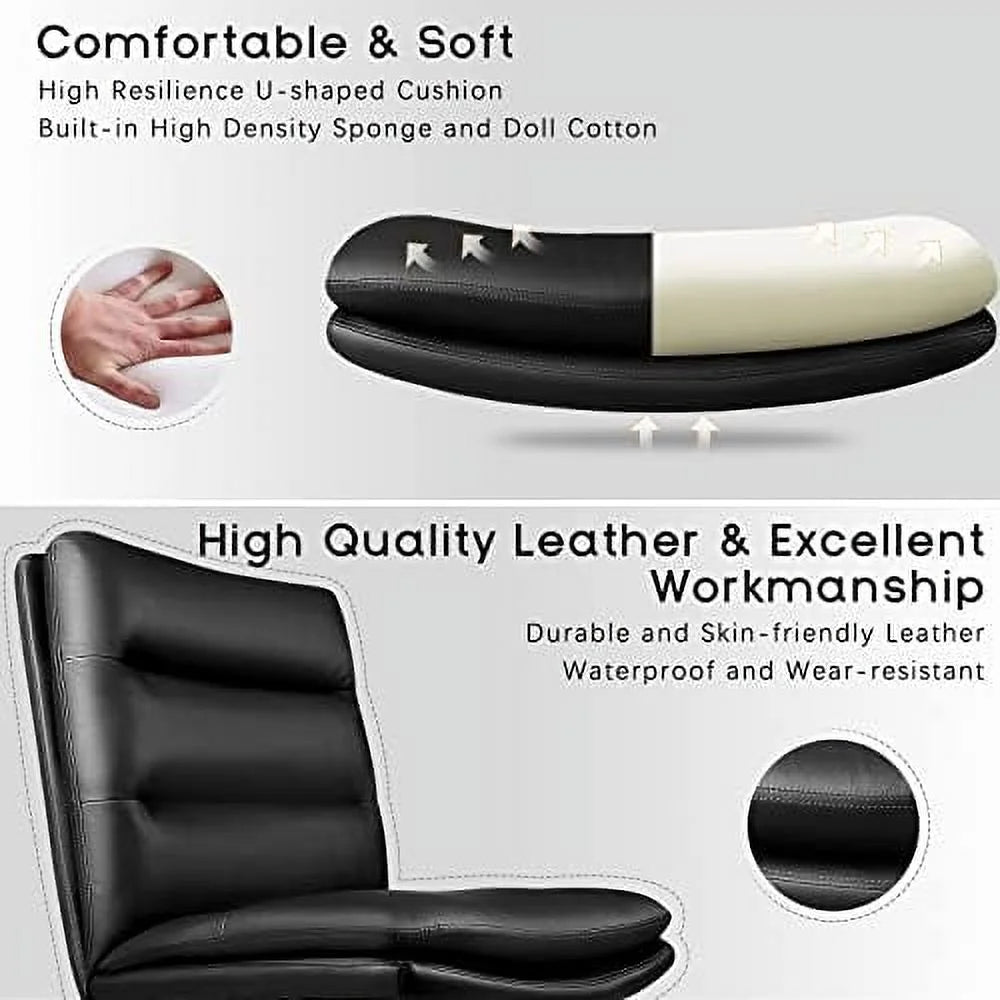 Pu Leather Armless Office Chair P46590