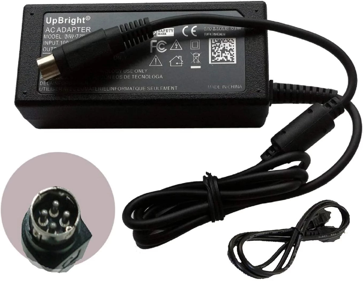 12V AC/DC Adapter 4-Pin DIN Power Supply O914533