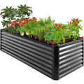8x4x2ft Outdoor Metal Raised Garden Bed T19700