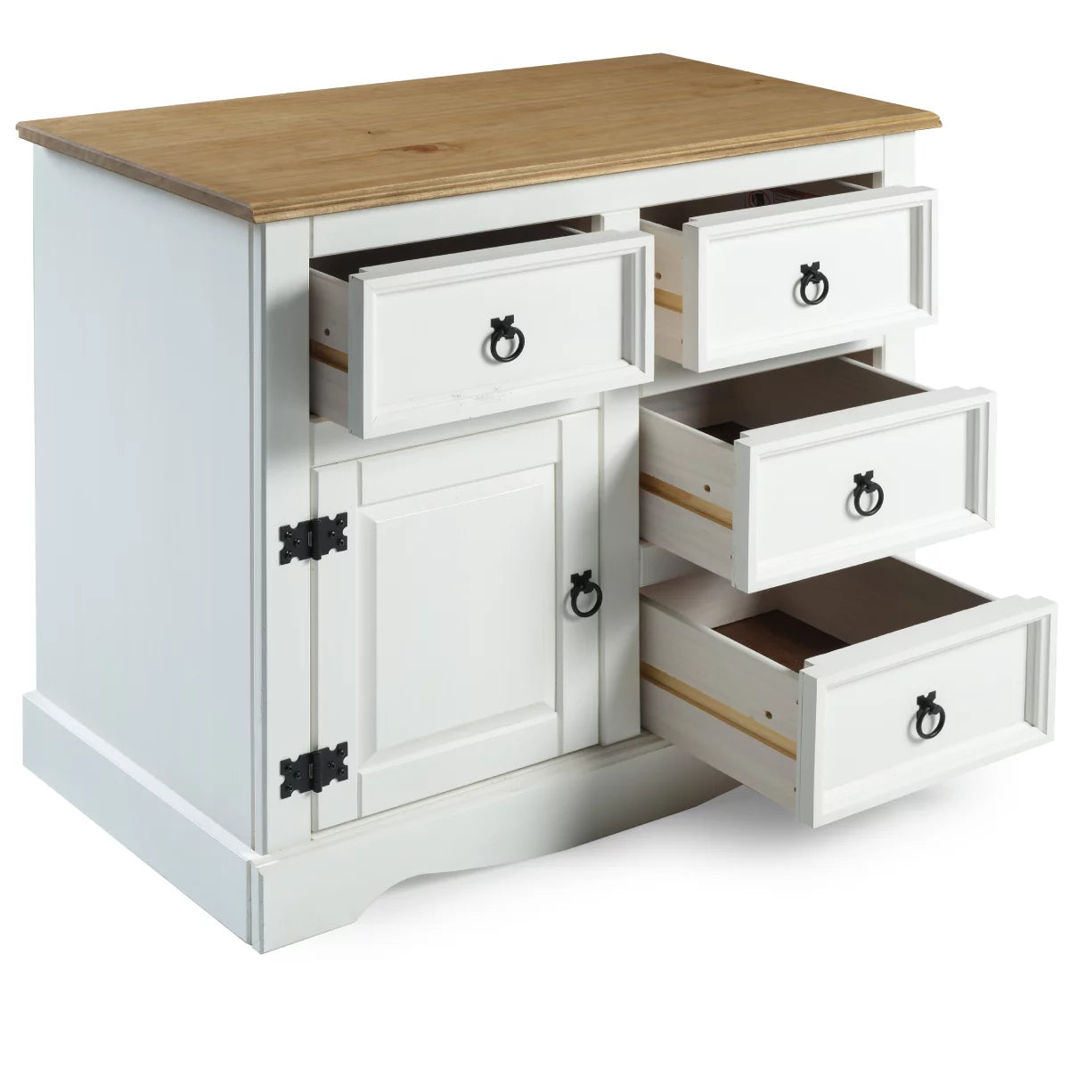 Wood Buffet Sideboard 1 Door 4 Drawers F16115
