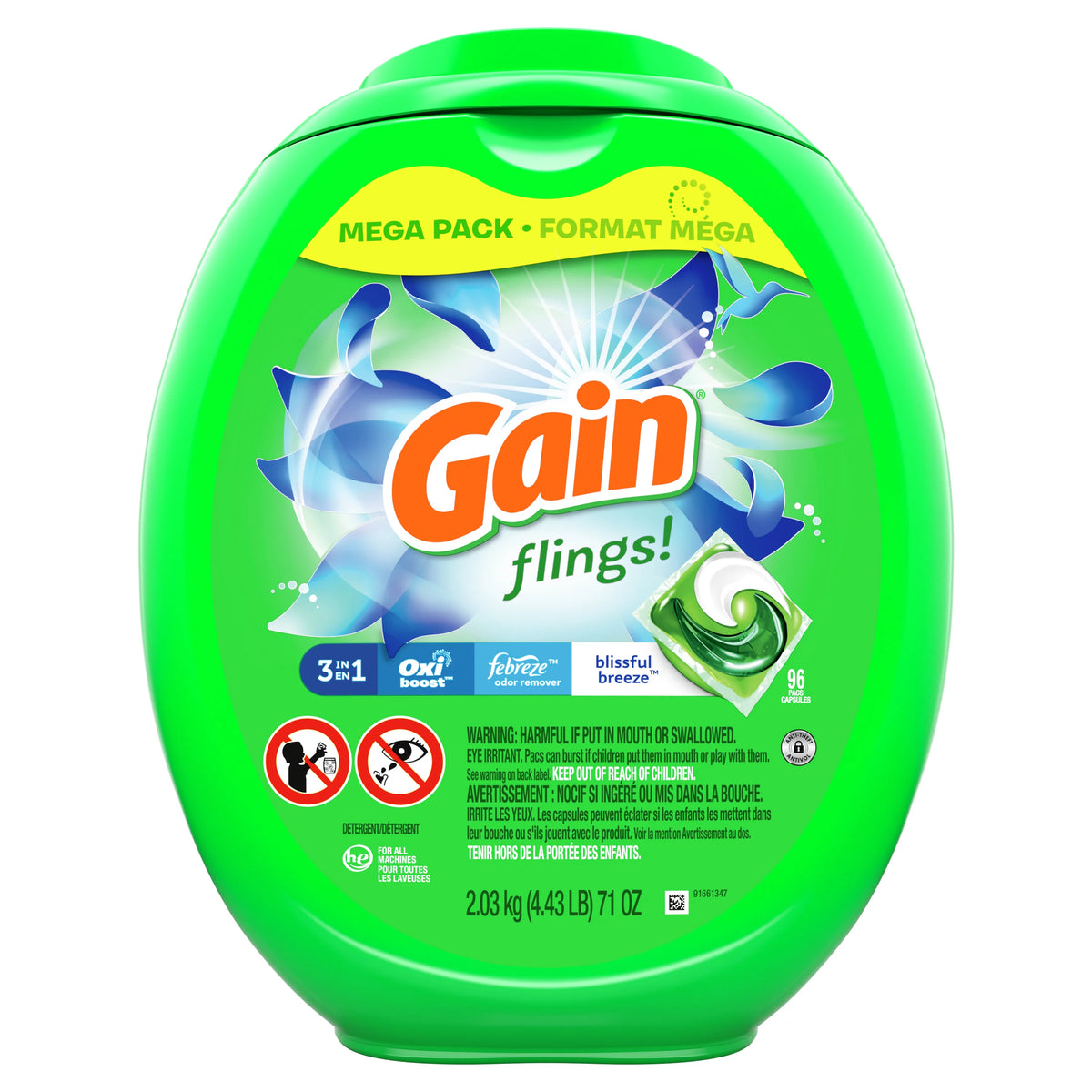 96 Count Laundry Detergent Pacs K2864